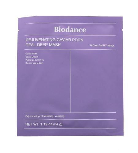 Biodance Rejuvenating Caviar PDRN Real Deep Mask omlazující hydrogelová pleťová maska 34 g