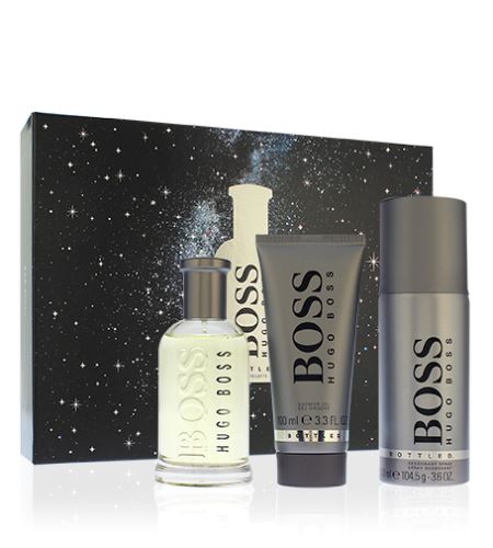 Hugo Boss Boss Bottled dárková sada pro muže toaletní voda 100 ml + sprchový gel 100 ml + deodorant 150 ml