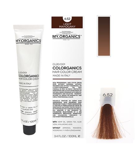 MY.ORGANICS Colorganics barva 100 ml 6.52 Light Mahogany