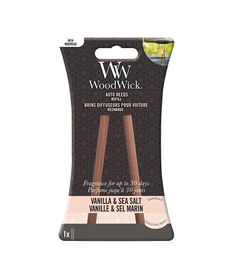 WoodWick Vanilla & Sea Salt náhradní vonné tyčinky 10 g