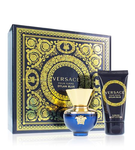 Versace Dylan Blue Pour Femme dárková sada pro ženy parfémovaná voda 30 ml + tělové mléko 50 ml