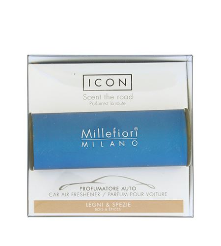Millefiori Icon Classic Legni & Spezie vůně do auta     modrá