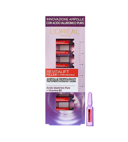 L'Oréal Paris Revitalift Filler vyplňující hyaluronové sérum v ampulích 7x1,3 ml