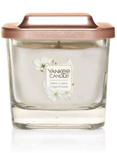 Yankee Candle Elevation wick Sheer Linen vonná svíčka 96 g