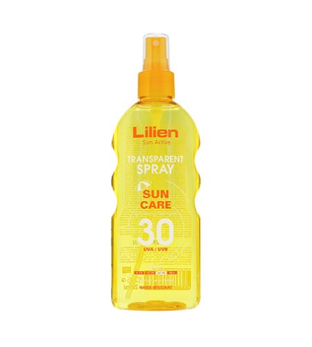 Lilien Sun Active transparentní sprej na opalování SPF 30 200 ml