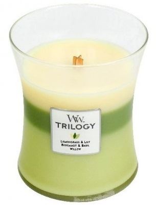 WoodWick Garden Oasis vonná svíčka s dřevěným knotem 275 g