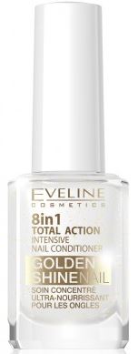 Eveline Cosmetics Nail Therapy Professional nail conditioner with gold glitter unisex 12 ml