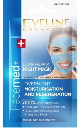 Eveline Cosmetics Facemed+ noční hydratační a regenerační maska 7 ml