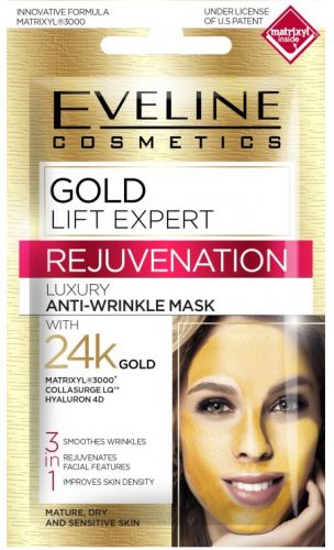 Eveline Cosmetics Gold Lift Expert omlazující protivrásková pleťová maska 7 ml