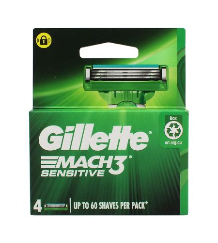 Gillette Mach3 Sensitive náhradní břity   pro muže