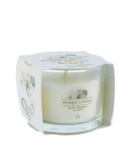 Yankee Candle Baby Powder votivní svíčka ve skle 37 g