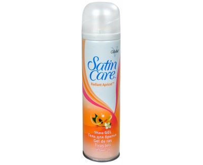 Gillette Satin Care Radiant Apricot gel na holení pro ženy 200 ml
