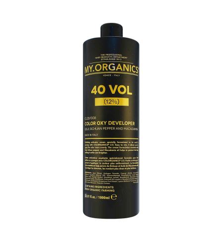 MY.ORGANICS Colorganics 2.0 Color Oxy 40vol Developer vyvíječ barvy 1000 ml