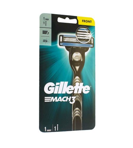 Gillette Mach3 holící strojek + náhradní hlavice pro muže 1 ks