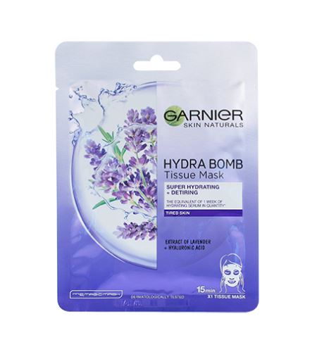 Garnier Skin Naturals Moisture+ Relaxing hydratační textilní maska s extraktem z levandule 32g