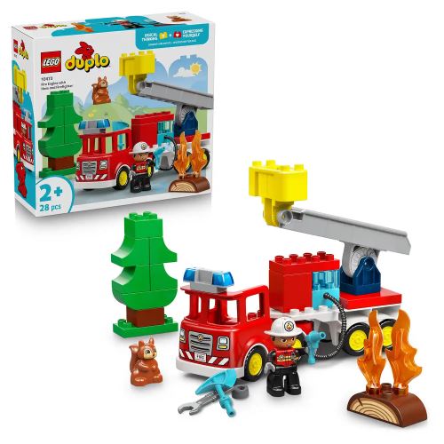 LEGO® DUPLO® 10473 Hasičské auto s hadicí a hasičem