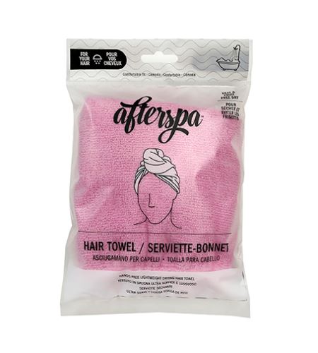 AfterSpa Hair Towel Wrap vlasový ručník Pink