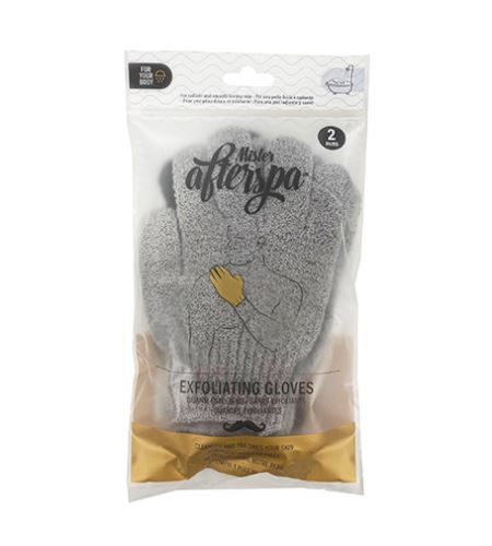 AfterSpa Exfoliating Gloves peelingová rukavice Grey/Black 2 páry