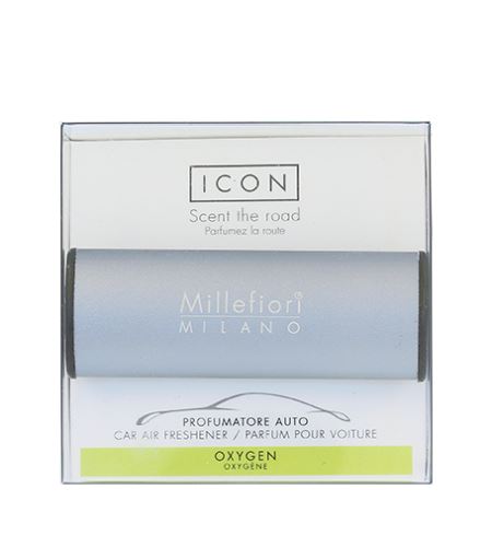 Millefiori Icon Metallo Oxygen vůně do auta     stříbrná mat