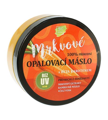 Vivaco 100% Přírodní suntan butter with carrot extract without UV filters 150 ml