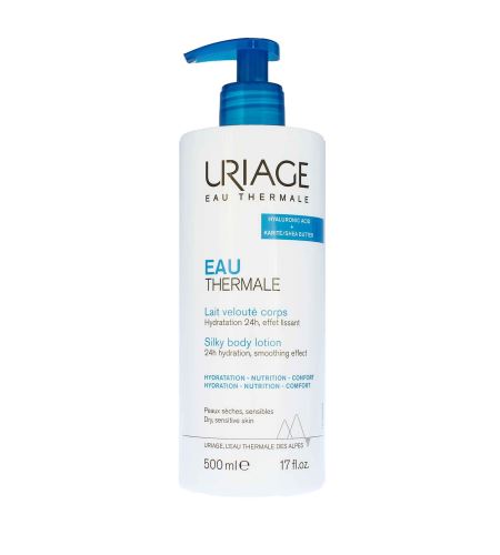 URIAGE Eau Thermale Silky Body Lotion tělové mléko pro suchou a citlivou pokožku 500 ml