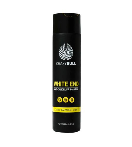 CrazyBull White End Anti-Dandruff Shampoo šampon proti lupům 250 ml