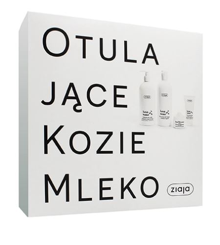Ziaja Goat's Milk dárková sada krémové sprchové mýdlo 500 ml + tělové mléko 400 ml + denní pleťová péče 50 ml + krém na ruce 50 ml