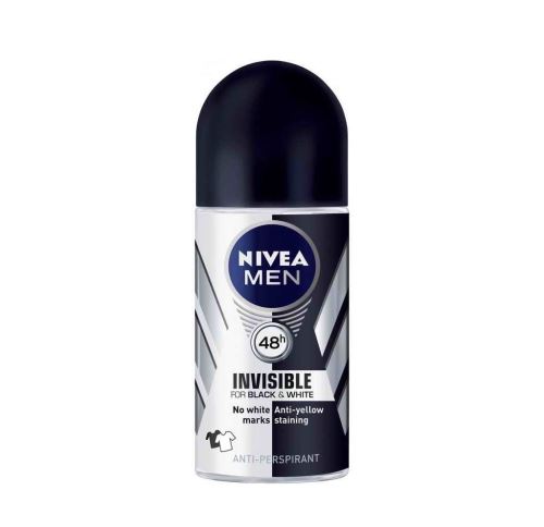 Nivea Men Black & White Invisible roll-on antiperspirant for men 50 ml