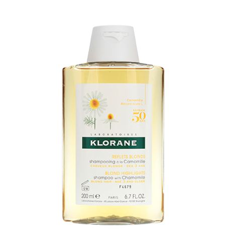 Klorane Chamomile šampon s heřmánkem šampon pro blond vlasy 200 ml