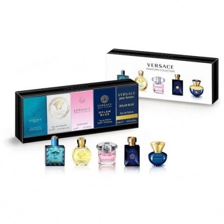 Versace set of thumbnails Eros Pour Homme eau de toilette 5 ml + Eros Pour Femme eau de toilette 5 ml + Bri ght Crystal eau de toilette 5 ml + Dylan Blue Pour Homme eau de toilette 5 ml + Dylan Blue Pour Femme eau de toilette 5 ml