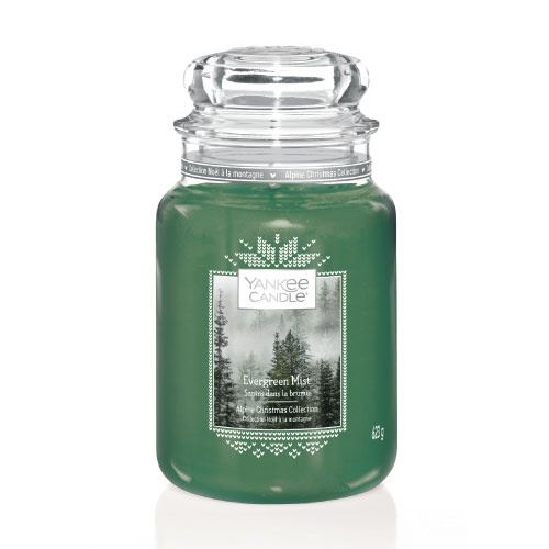 Yankee Candle Evergreen Mist vonná svíčka 623 g