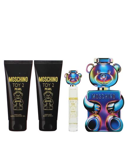 Moschino Toy 2 Pearl dárková sada unisex parfémovaná voda 100 ml + tělové mléko 100 ml + sprchový gel 100 ml + parfémovaná voda 10 ml