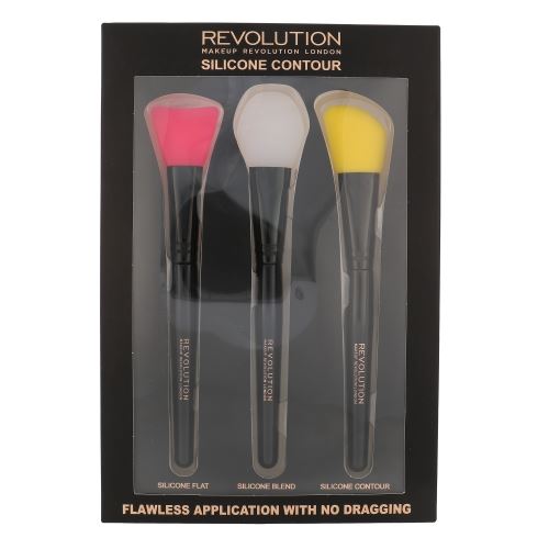 Makeup Revolution London Silicone Contour set of cosmetic brushes unisex 3 ks