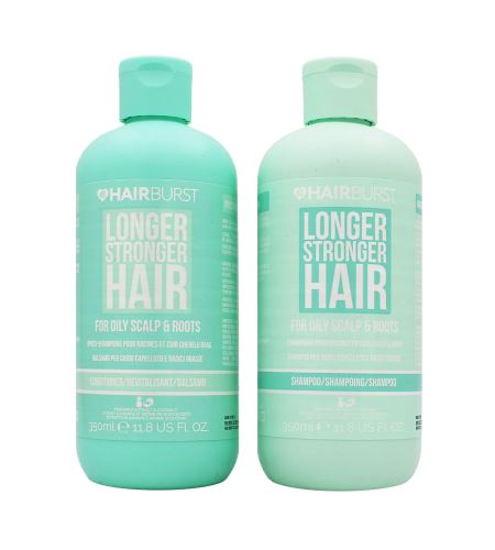 Hairburst Longer Stronger Hair Oily Scalp & Roots SET (Shampoo 350ml + Conditioner 350ml)